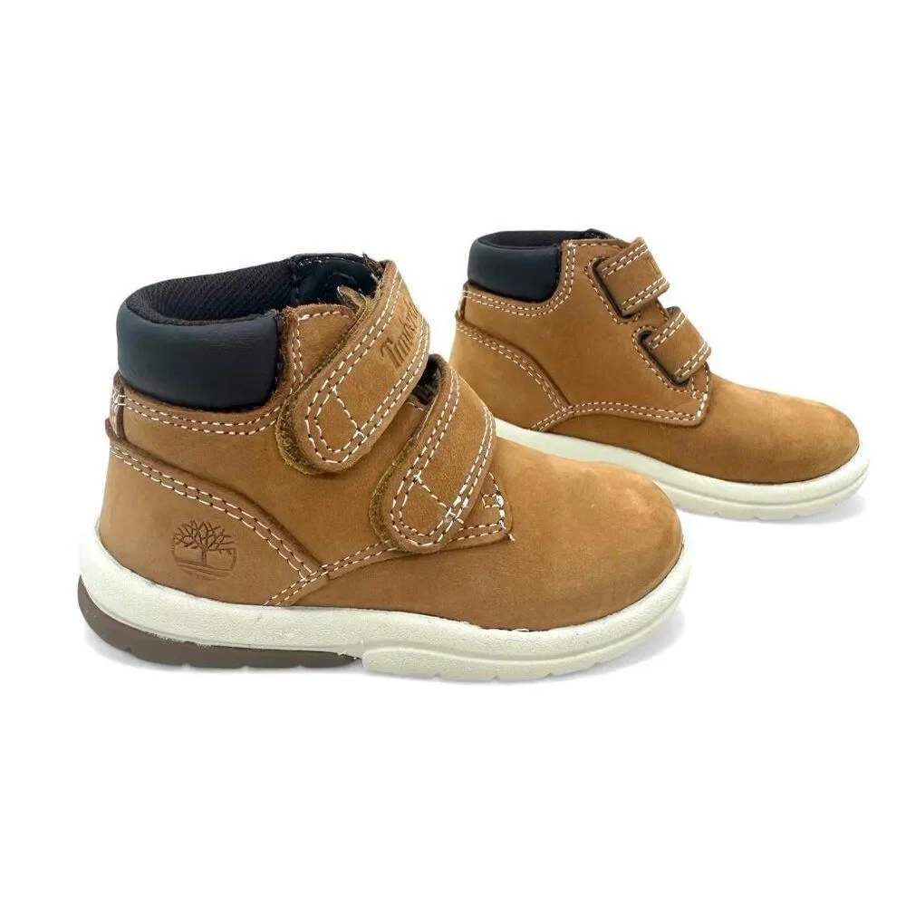 Timberland Toddler Toddle Tracks Wheat Nubuck Leather Boots Hook & Loop Size 5